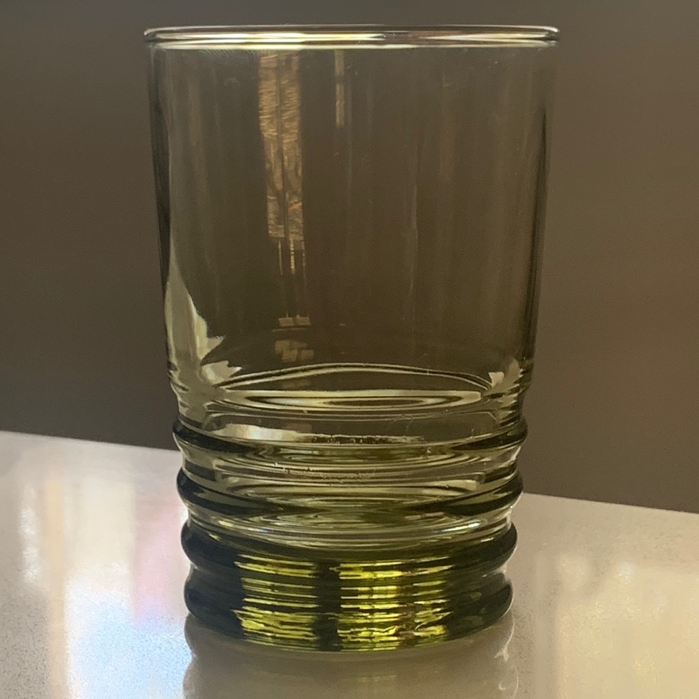 Vintage green glass